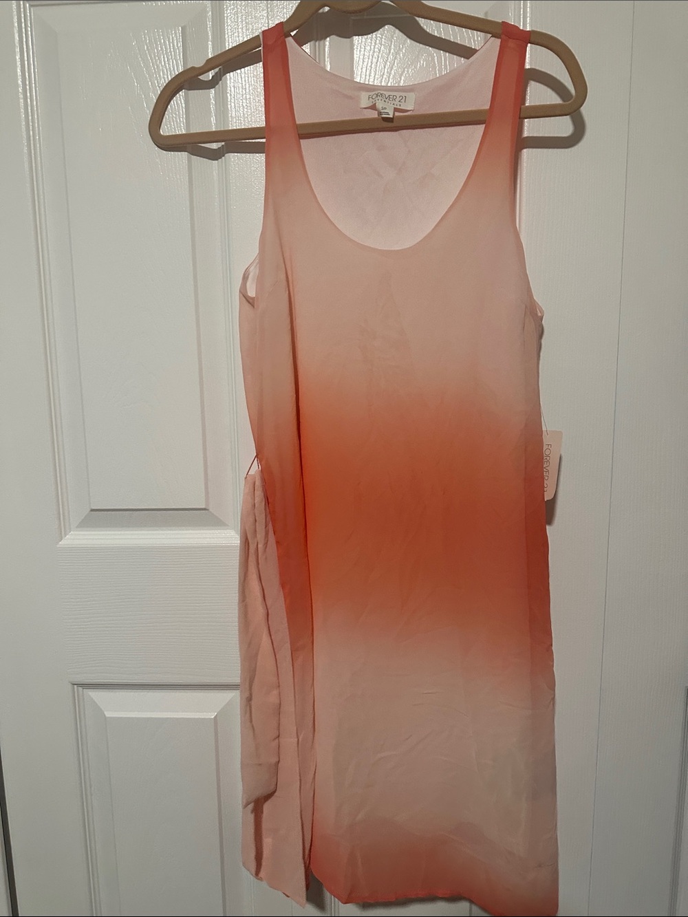 Forever 21 Pink to Coral Ombre Tank Dress NWT